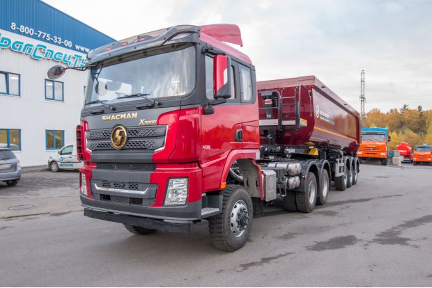 Седельный тягач SHACMAN SX42586V385 + Полуприцеп самосвал ППС 34-32Л SEVEREST