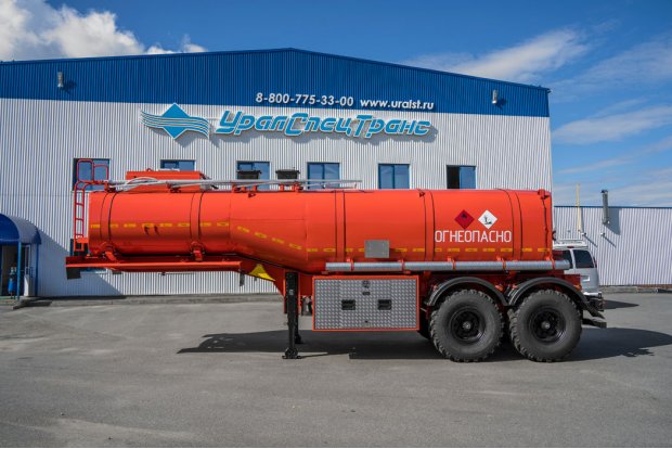 Полуприцеп цистерна для нефти (нефтевозы) ППЦН 20Т-21 ПТ УСТ 9465 рамная, термос ССУ 1550 