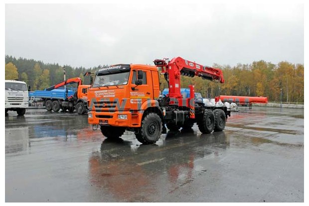 Буровая установка камаз с КМУ SAMYANG 2076
