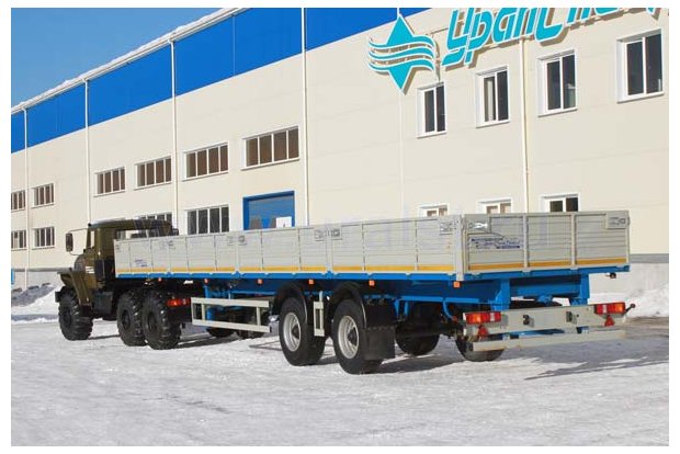 Полуприцеп бортовой МАЗ-931010-2020 с Седельным тягачом Урал