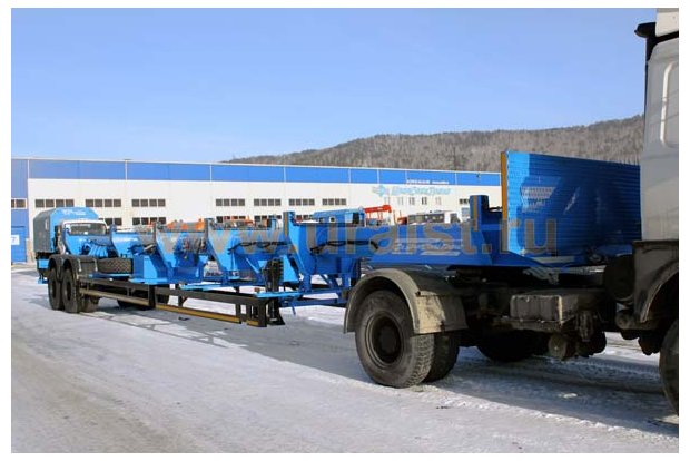 Полуприцеп рельсовоз ППО 22-23Д-Р