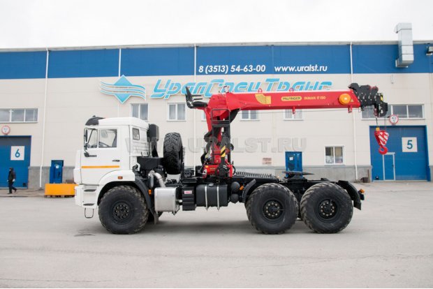 Седельный тягач Камаз 43118 с краном-манипулятором ИТ-150