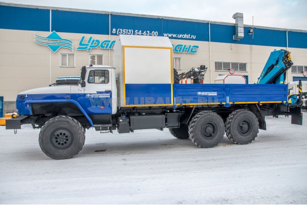 Передвижная авторемонтная мастерская (ПАРМ) УСТ-54534 на шасси Урал 4320-60 с КМУ ИМ-95