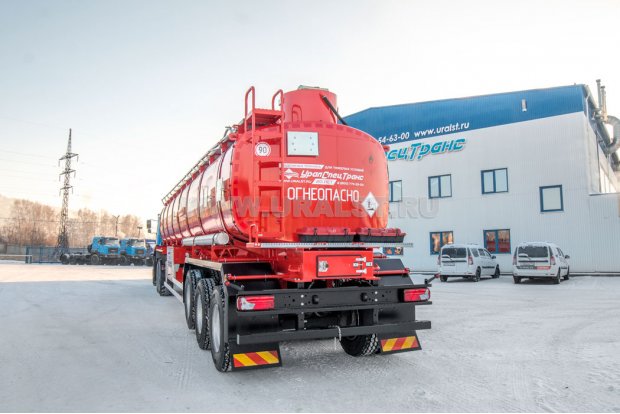 Полуприцеп цистерна ППЦ 43П-35ДЛ-4 BPW УСТ 9465 5 мм прямая рама, комбинированная трехосная подвеска