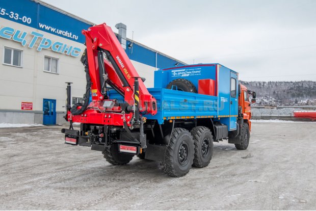 Грузопассажирский автомобиль ГПА 6+2 откр. с КМУ ИМ-95 УСТ 5453 Камаз 43118