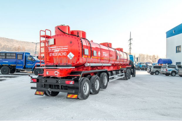 Полуприцеп цистерна ППЦ 43П-35ДЛ-4 BPW УСТ 9465 5 мм прямая рама, комбинированная трехосная подвеска