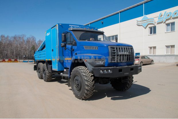 Грузопассажирский автомобиль ГПА 6+2 откр. с КМУ ИМ-95 УСТ 5453 Урал NEXT 4320-6951-72