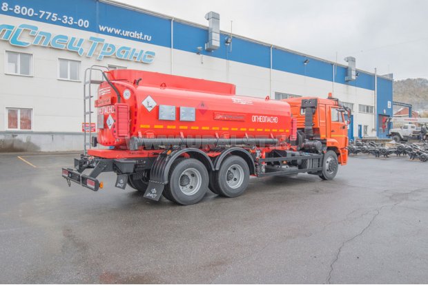 Автоцистерна для ГСМ АЦ-15-2 УСТ 5453 Камаз 65115-50 доработка под ДОПОГ