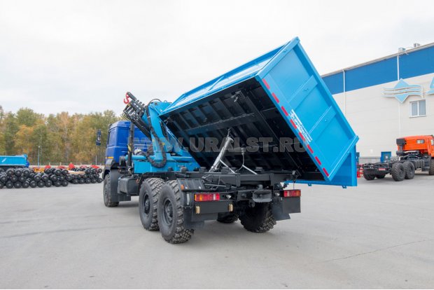 Самосвал АС 7-10 с КМУ ИМ-180-05 УСТ 5453 Урал 4320-4971-80