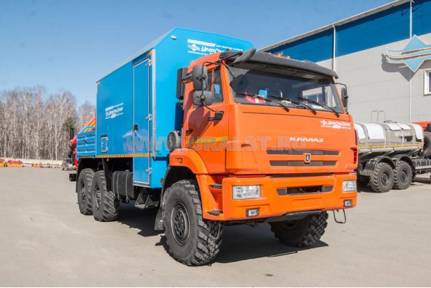 Автофургон АРОК с КМУ Palfinger PК 13.501 SLD1 УСТ 5453 Камаз 43118