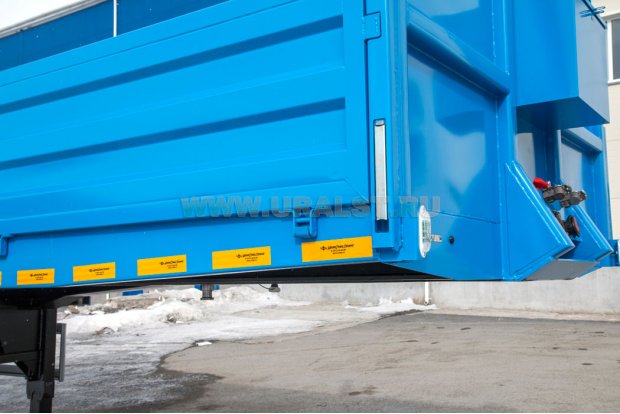 Скос обвязки рамы полуприцепа в передней части