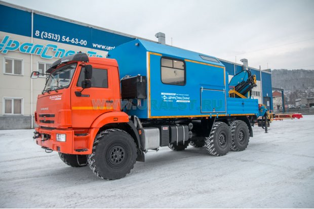 ПАРМ УСТ 54535В с КМУ ИМ-150  Камаз 43118-3027-50