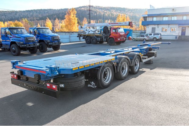 Полуприцеп контейнеровоз ППК 32Б-32-12 УСТ 9465 2Х1С, 1Х1А