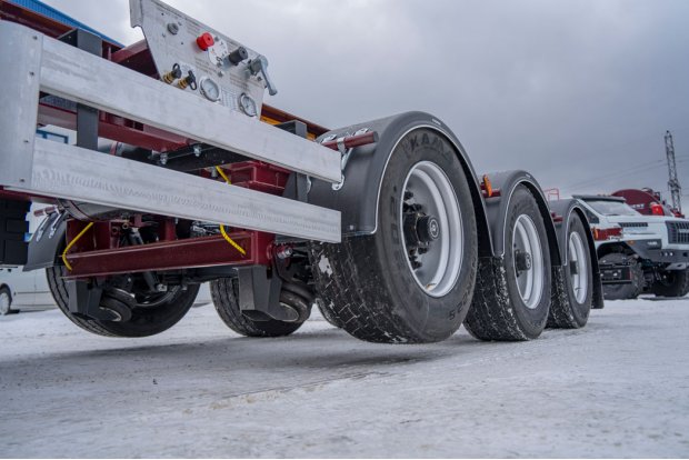 Подъемные оси полуприцепа