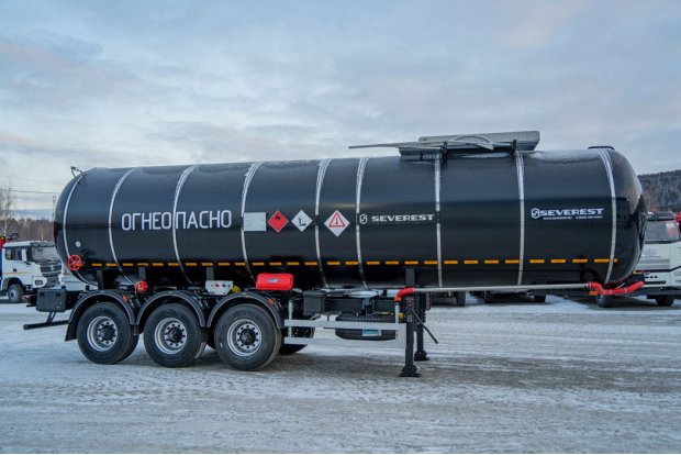 Полуприцеп-цистерна ППЦБ 30КТ-32Л SEVEREST высота ССУ 1250 мм