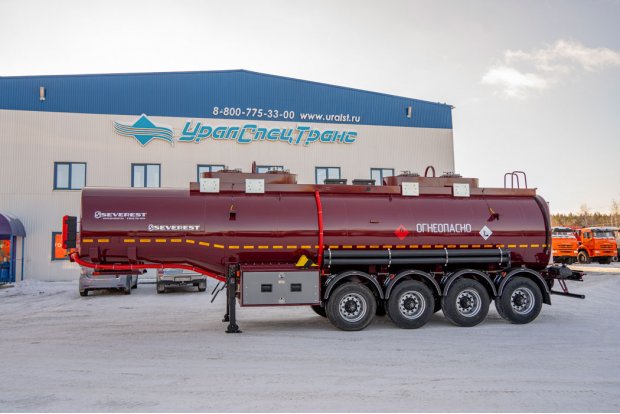 Полуприцеп-цистерна ППЦ 32К-42ЛЛ-4 SEVEREST высота ССУ 1150 мм