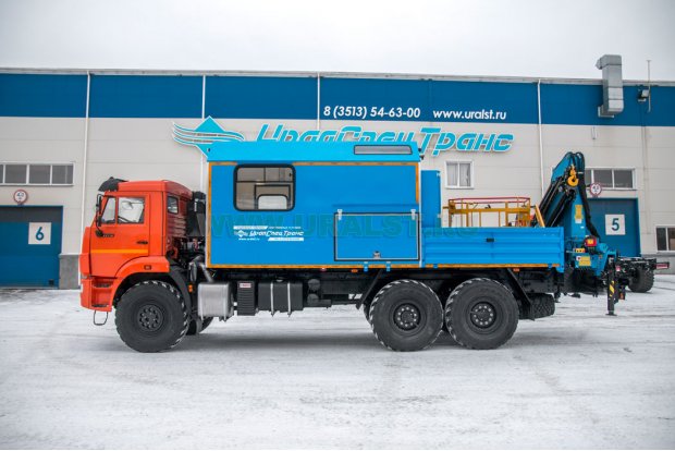 ПАРМ УСТ 54535В с КМУ ИМ-150  Камаз 43118-3027-50