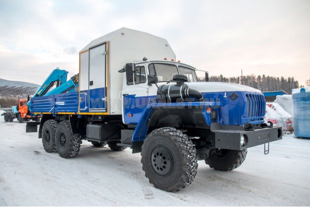 Передвижная авторемонтная мастерская (ПАРМ) УСТ-54534 на шасси Урал 4320-60 с КМУ ИМ-95