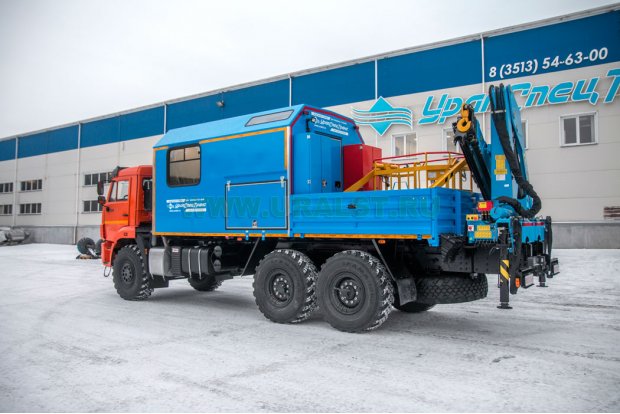 ПАРМ УСТ 54535В с КМУ ИМ-150  Камаз 43118-3027-50