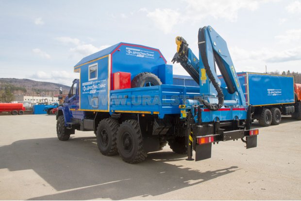 ПАРМ с КМУ ИМ-150 УСТ 5453 Урал NEXT 4320-6981-72 сдвоенная кабина