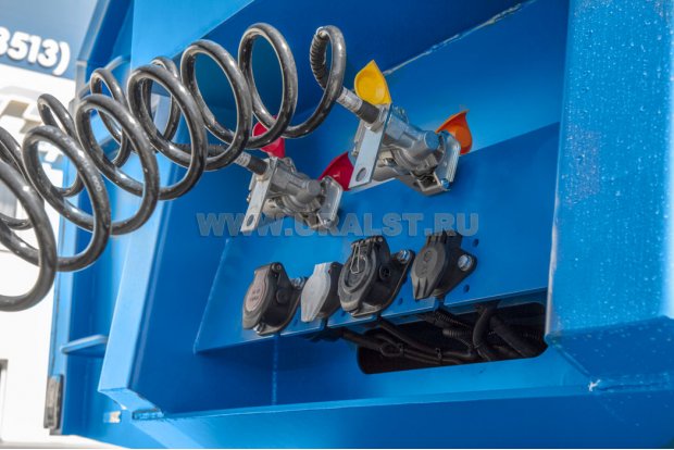 Разъемы пневматичиеской системы и электрической сети