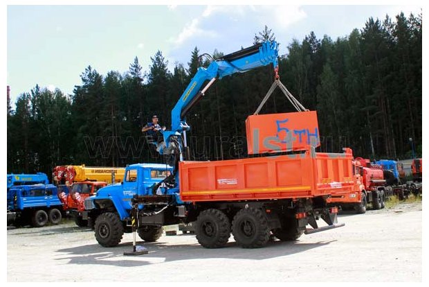 Урал самосвал 4320-70 с КМУ ИМ-240-04