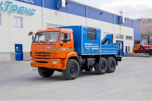 Автофургон Камаз ГПА УСТ с КМУ ИМ-55