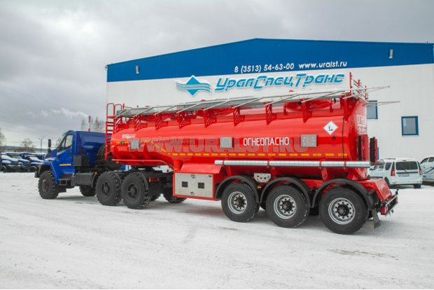 Полуприцеп цистерна ППЦ 25К-32-3НУ УСТ 9465 сталь 09Г2С 5 мм