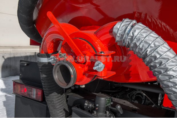 Приемный лючок с обогревом выхлопными газами