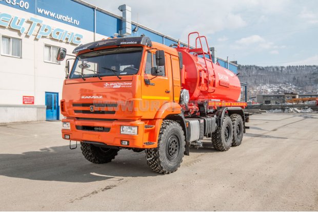 Машина вакуумная МВ-10Т КО УСТ 5453A4-60 Камаз 43118-50 сп.м, термос, подогрев сливного крана, ревизионный люк