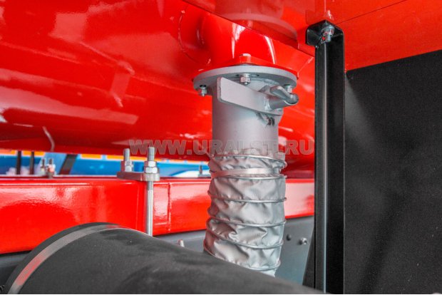 Обогрев емкости выхлопными газами