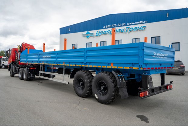 Седельный тягач УСТ 5453 АМТ N.V.632910 (6х6) с КМУ ИМ-320 + ППБ