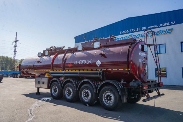 Полуприцеп-цистерна ППЦ 32К-42ЛЛ-4Р SEVEREST высота ССУ 1150 мм, рекуперация, дисковые тормоза