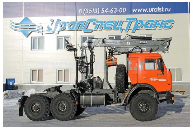 Седельный тягач Камаз с КМУ СФ-85С