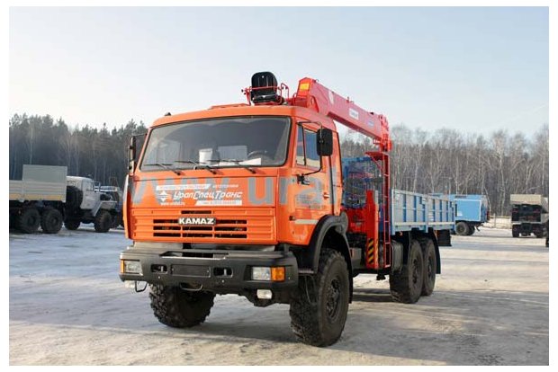 Бортовой Камаз с Kanglim KS-2056H