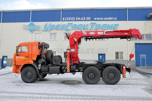 Седельный тягач Камаз с манипулятором SamYang HTS 2076