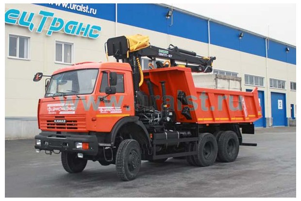 Самосвал Камаз с манипулятором