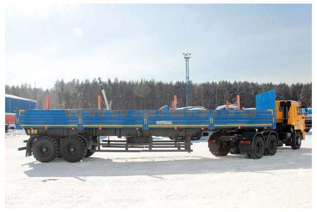 Полуприцеп бортовой 9083 с кониками