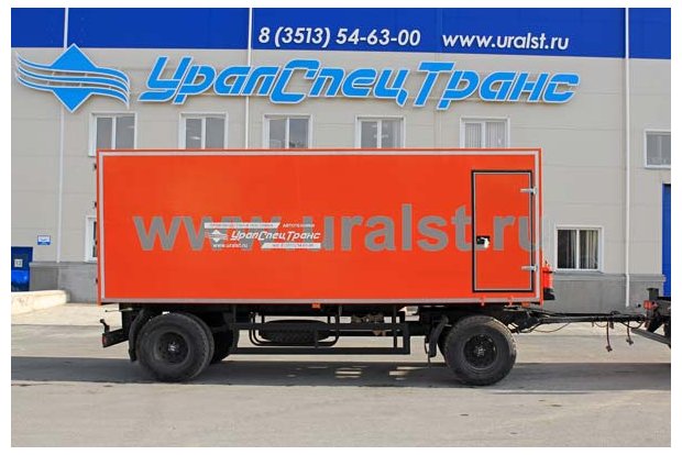 Прицеп-фургон для перевозки взрывчатых веществ