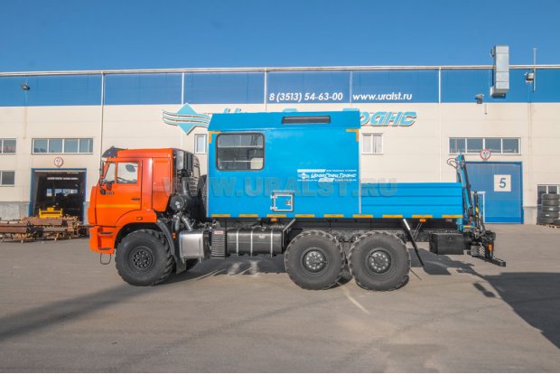 Автофургон АРОК с КМУ ИМ-20 УСТ 5453 Камаз 43118-50 сп.м
