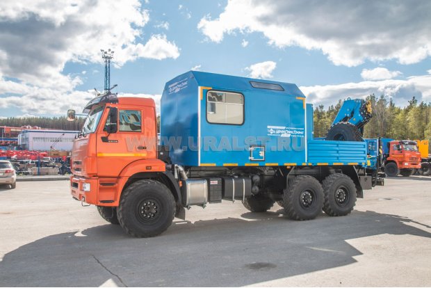 Автофургон АРОК с КМУ ИМ-95 УСТ 5453АВ-19 Камаз 43118-50
