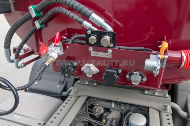 Панель пневматических, электрических и гидравлических выводов