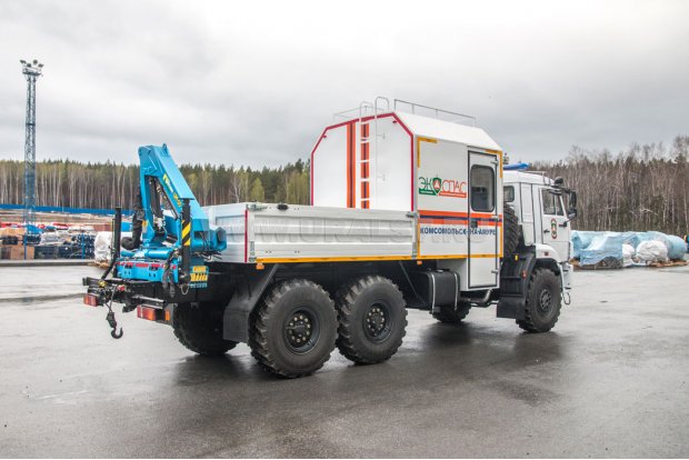 ГПА на шасси Камаз 43118-46 с КМУ ИМ-55