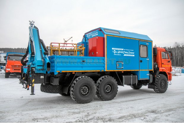 ПАРМ УСТ 54535В с КМУ ИМ-150  Камаз 43118-3027-50