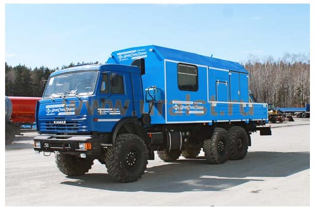 Фургон Камаз АРС с краном манипулятором