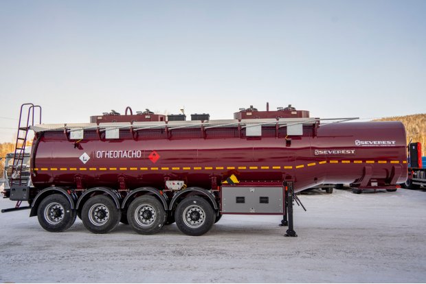 Полуприцеп-цистерна ППЦ 32К-42ЛЛ-4 SEVEREST высота ССУ 1150 мм