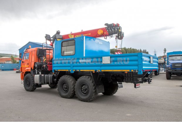 Контейнеровоз с КМУ ИТ-150 (тросовый) УСТ 54531J Камаз 43118-50 сп.м