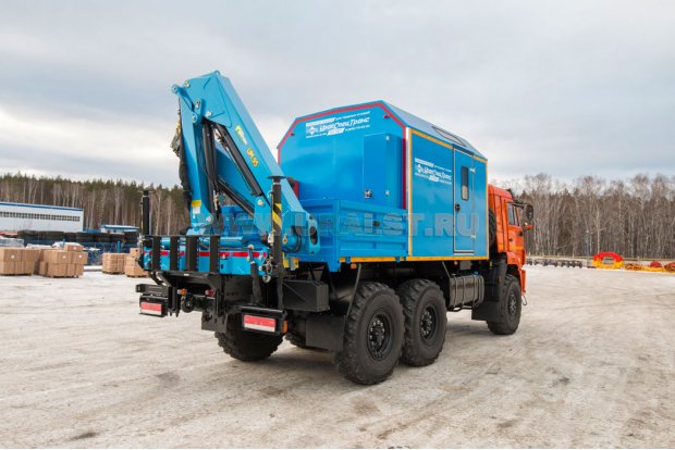 Передвижная мастерская ПАРМ с КМУ ИМ-95 УСТ 5453 Камаз 43118-50, сп.м