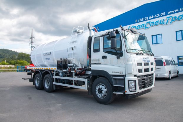 Автоцистерна вакуумная МВ-19 УСТ-5453 на шасси ISUZU