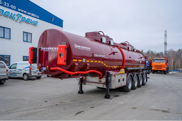 Полуприцеп цистерна для ГСМ ППЦ 32К-42ЛЛ-4 BPW SEVEREST высота ССУ 1150 мм